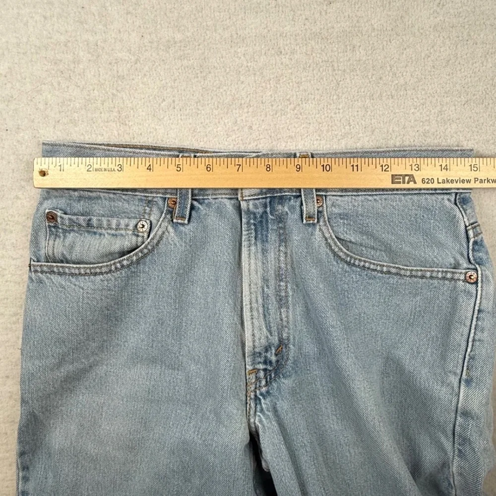 Levis 550 Mens Relaxed Fit Tapered Leg Light Wash Jeans Blue 31x30